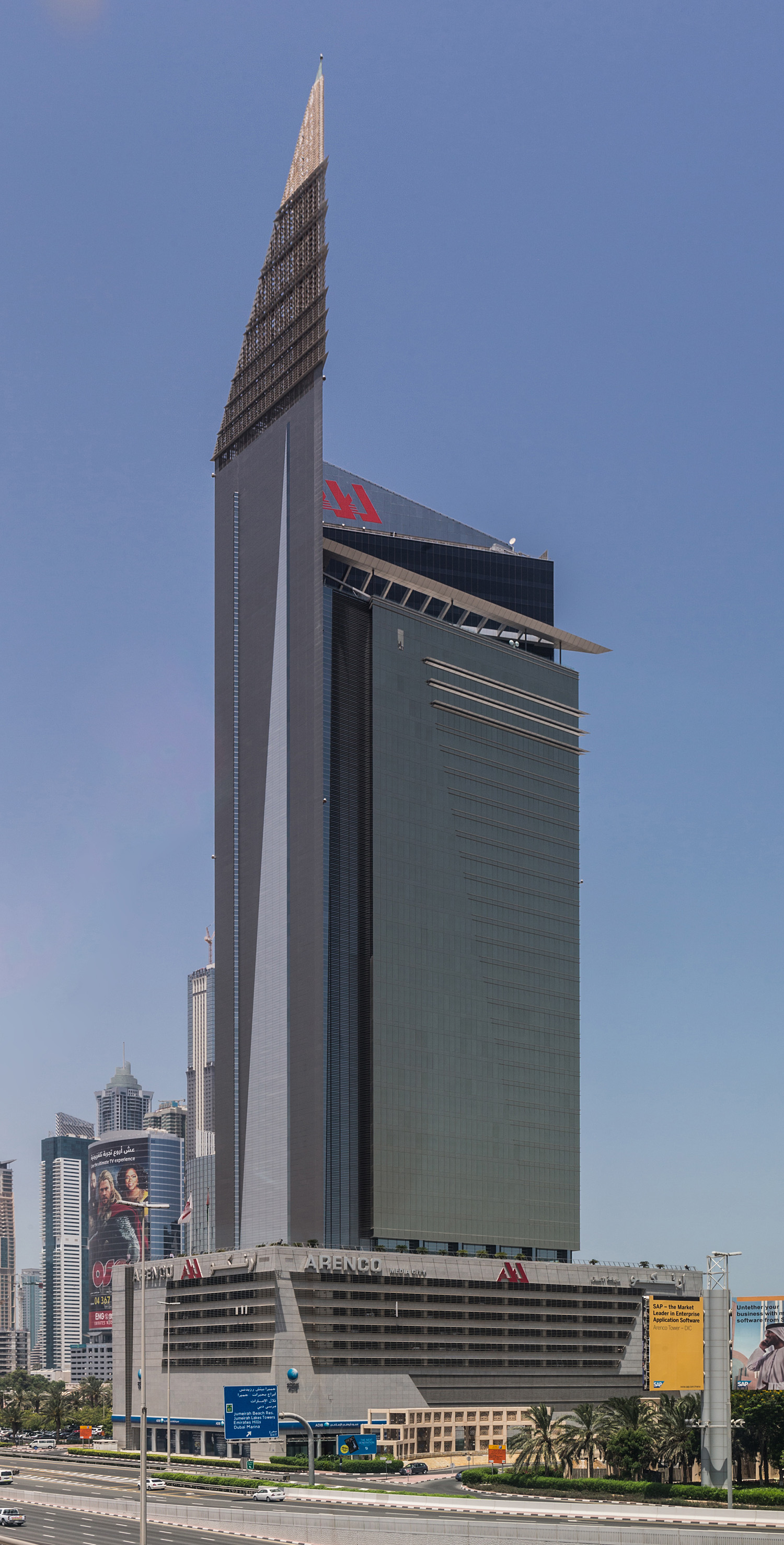 Arenco Tower, Dubai - View across Sheikh Zayed Road. © Mathias Beinling